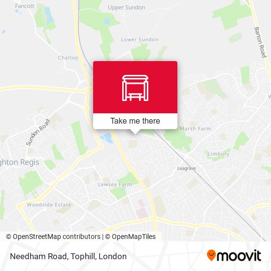 Needham Road, Tophill map