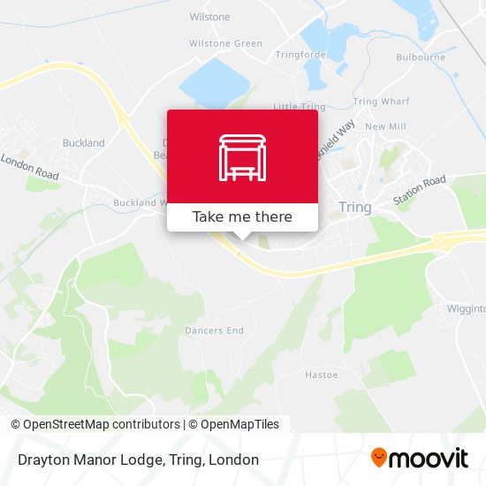 Drayton Manor Lodge, Tring map