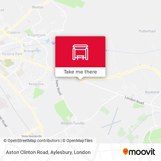 Aston Clinton Road, Aylesbury map