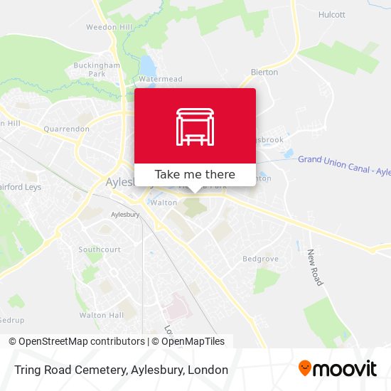 Tring Road Cemetery, Aylesbury map