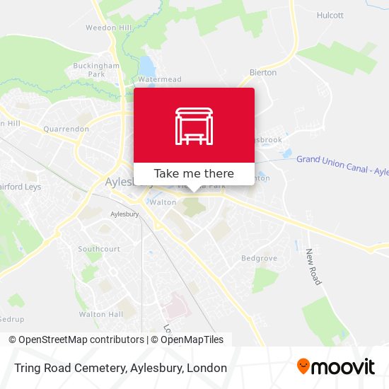 Tring Road Cemetery, Aylesbury map