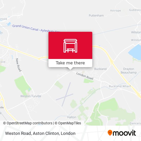 Weston Road, Aston Clinton map
