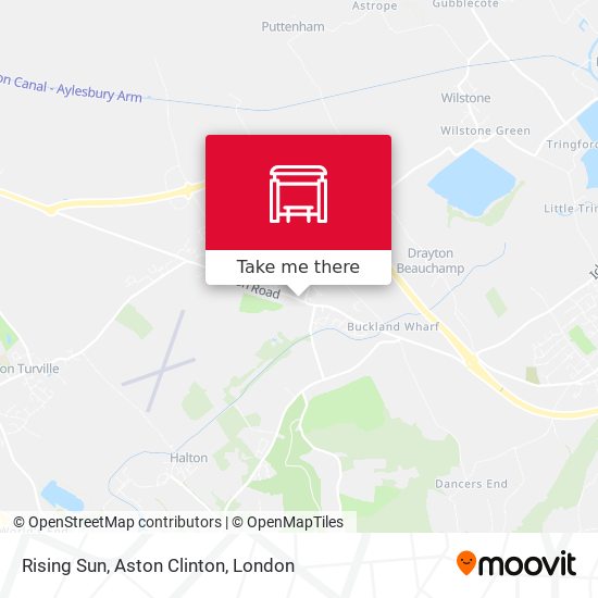 Rising Sun, Aston Clinton map