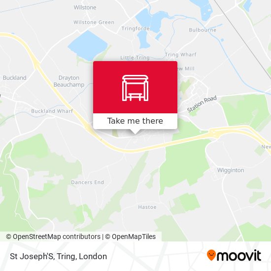 St Joseph'S, Tring map