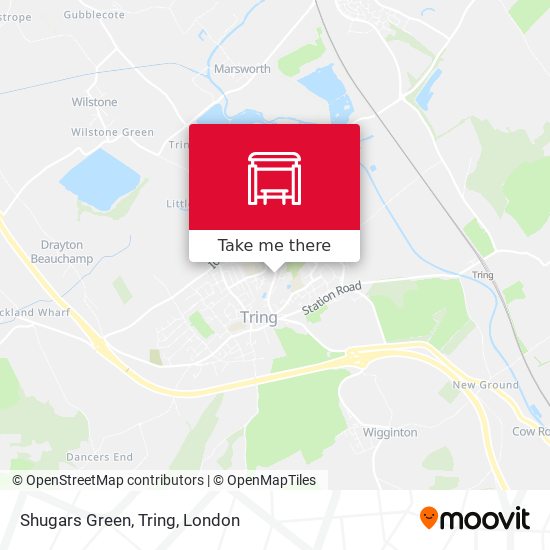 Shugars Green, Tring map