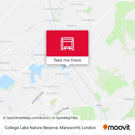 College Lake Nature Reserve, Marsworth map
