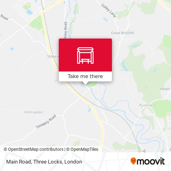 Main Road, Three Locks map
