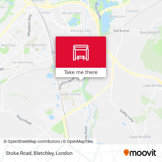 Stoke Road, Bletchley map