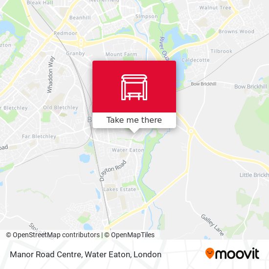 Manor Road Centre, Water Eaton map