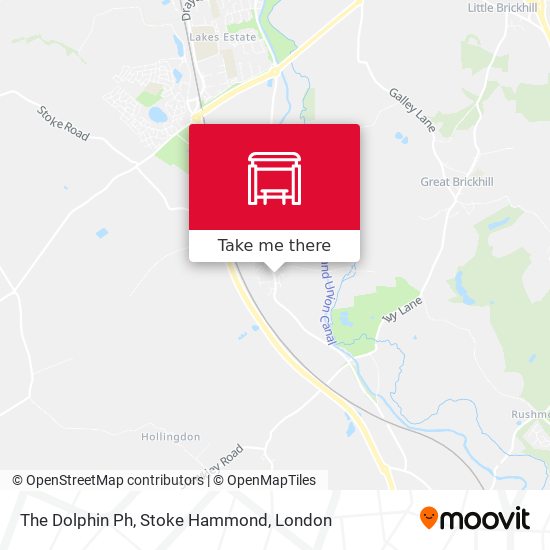 The Dolphin Ph, Stoke Hammond map