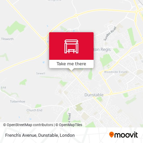 French's Avenue, Dunstable map
