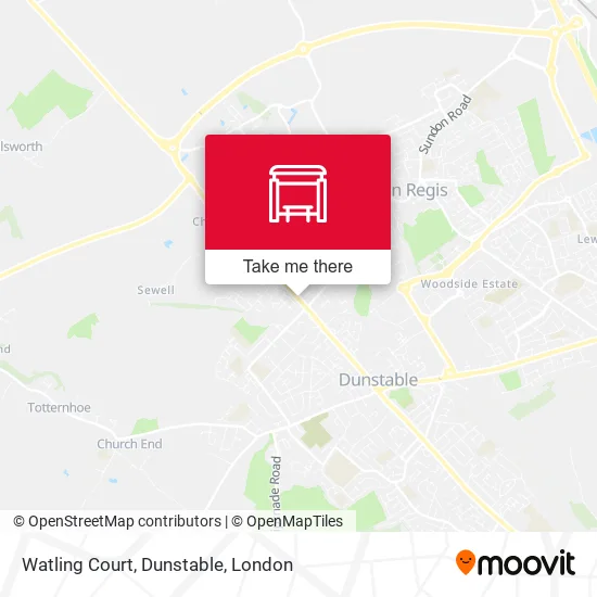 Watling Court, Dunstable map