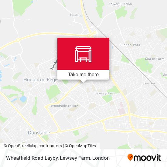 Wheatfield Road Layby, Lewsey Farm map