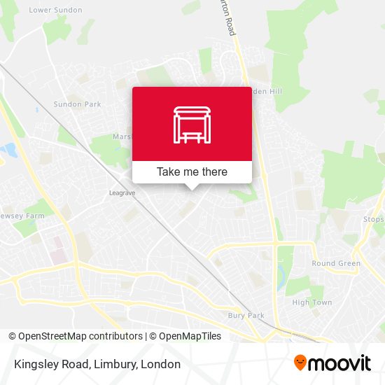 Kingsley Road, Limbury map