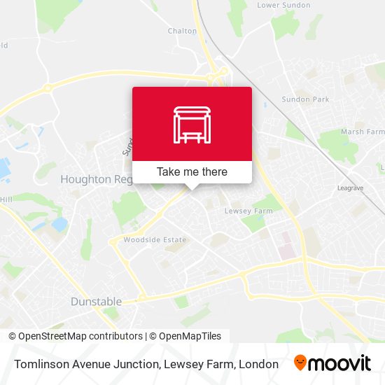 Tomlinson Avenue Junction, Lewsey Farm map
