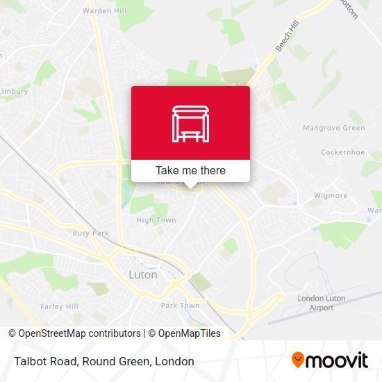 Talbot Road, Round Green map