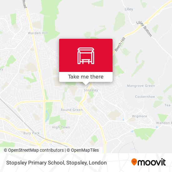 Stopsley Primary School, Stopsley map