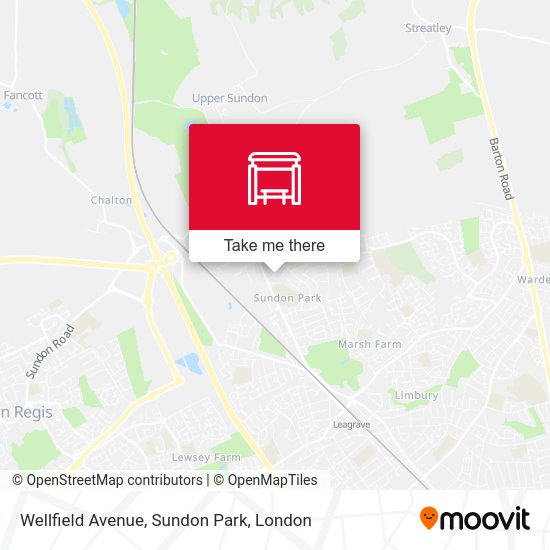 Wellfield Avenue, Sundon Park map