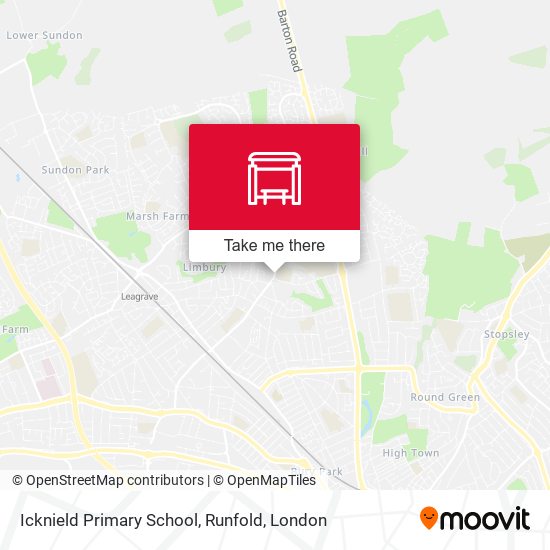 Icknield Primary School, Runfold map