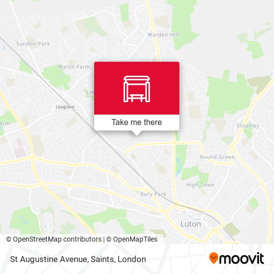 St Augustine Avenue, Saints map