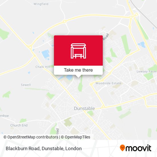 Blackburn Road, Dunstable map