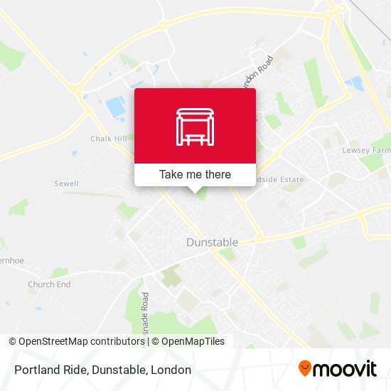 Portland Ride, Dunstable map