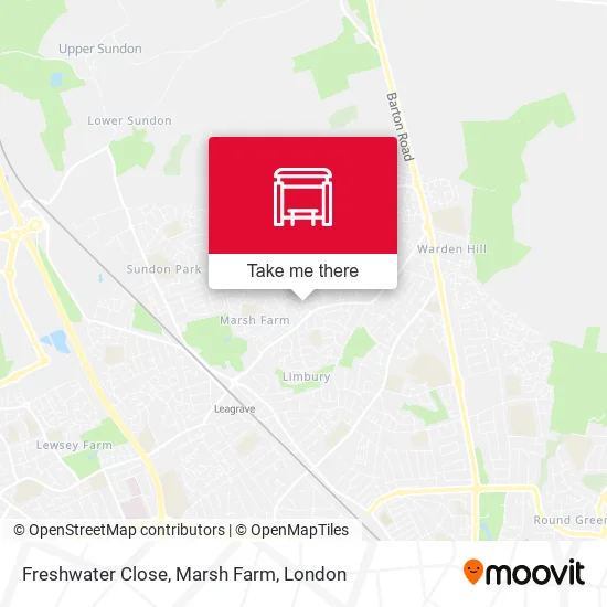 Freshwater Close, Marsh Farm map
