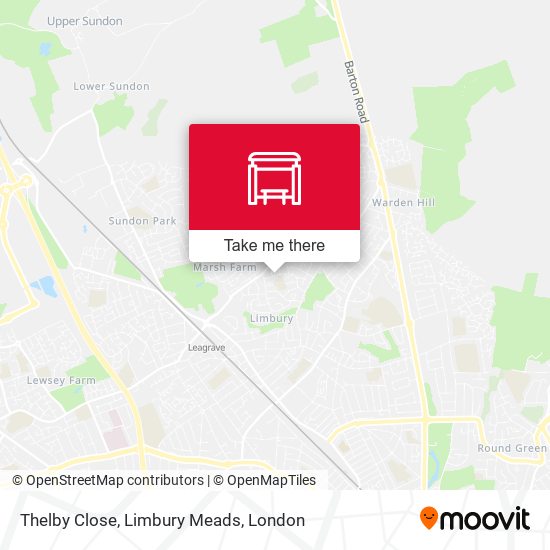 Thelby Close, Limbury Meads map