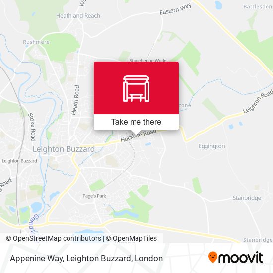 Appenine Way, Leighton Buzzard map