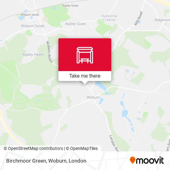 Birchmoor Green, Woburn map