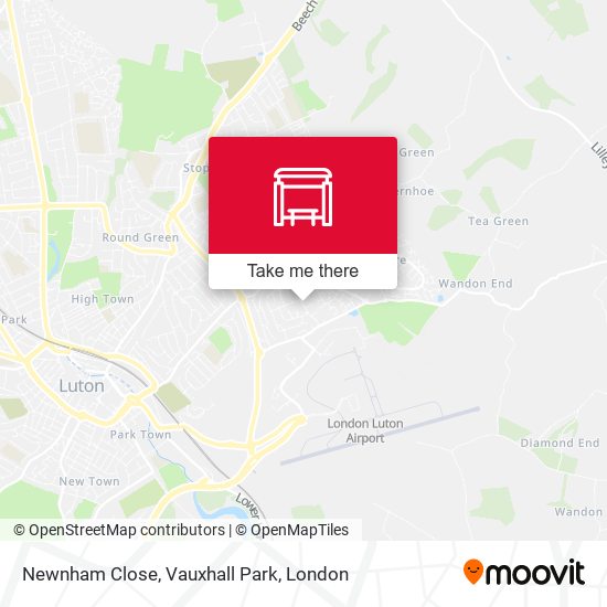 Newnham Close, Vauxhall Park map