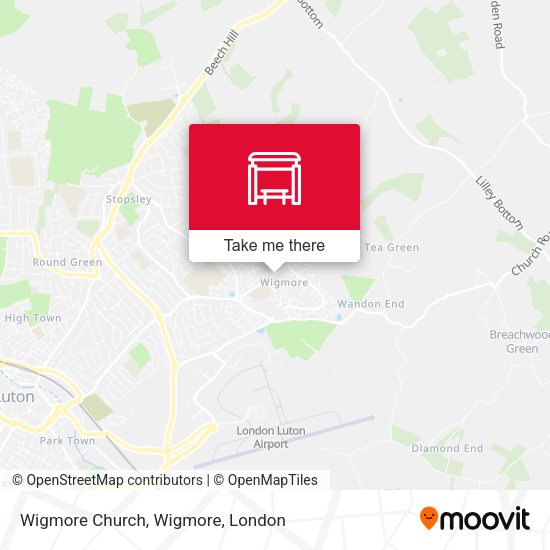 Wigmore Church, Wigmore map