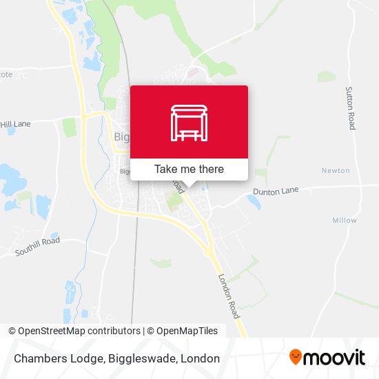 Chambers Lodge, Biggleswade map