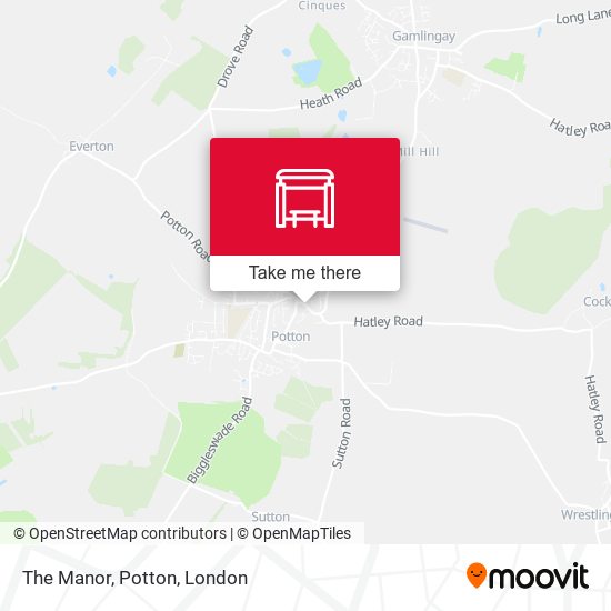 The Manor, Potton map