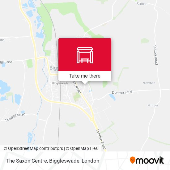 The Saxon Centre, Biggleswade map