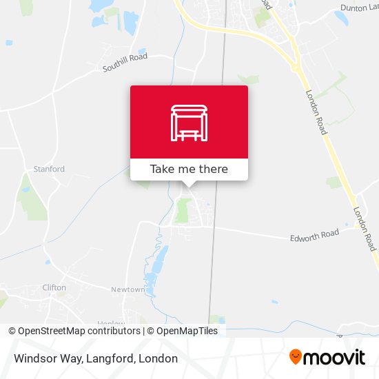Windsor Way, Langford map