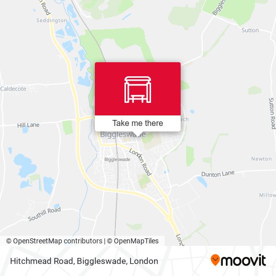 Hitchmead Road, Biggleswade map