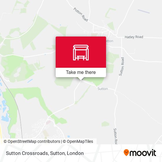 Sutton Crossroads, Sutton map