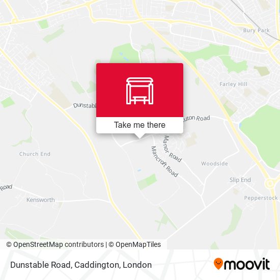 Dunstable Road, Caddington map