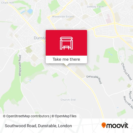 Southwood Road, Dunstable map
