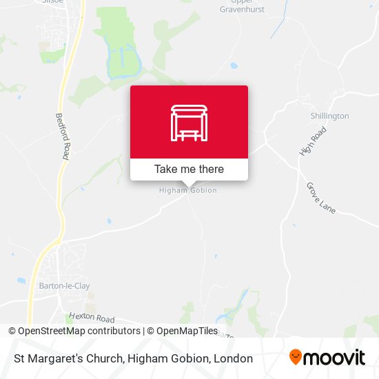 St Margaret's Church, Higham Gobion map