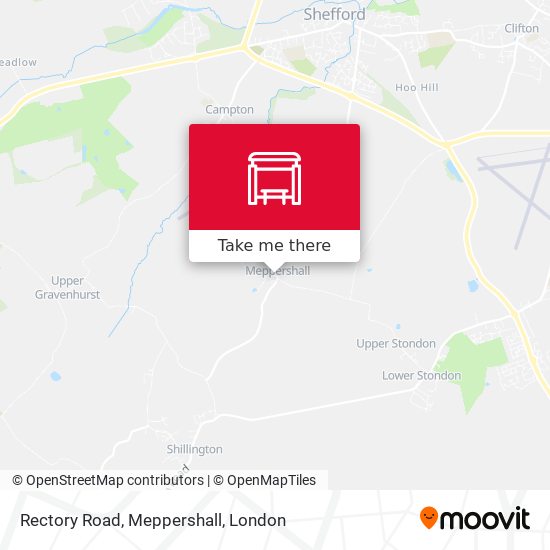 Rectory Road, Meppershall map