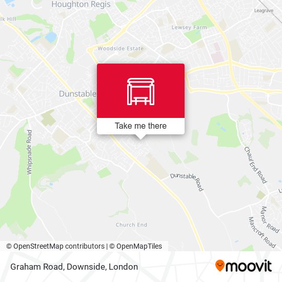 Graham Road, Downside map