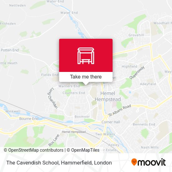 The Cavendish School, Hammerfield map
