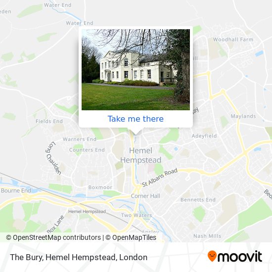 The Bury, Hemel Hempstead map