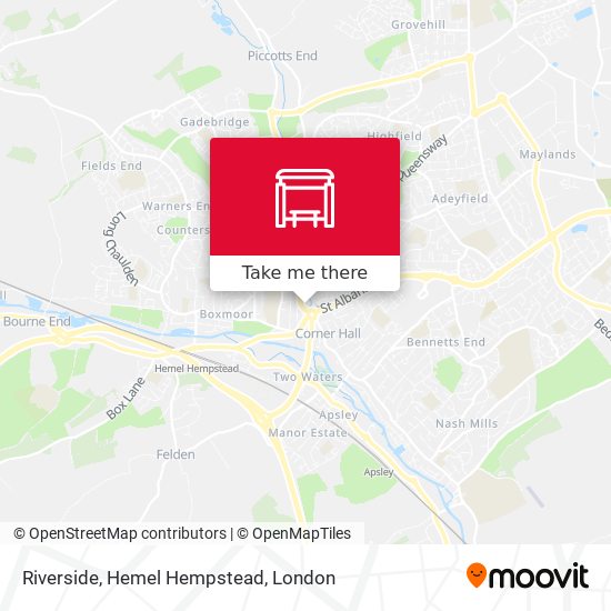 Riverside, Hemel Hempstead map