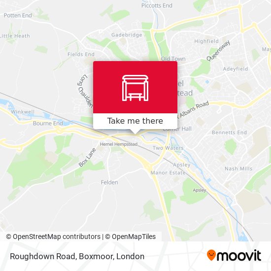 Roughdown Road, Boxmoor map