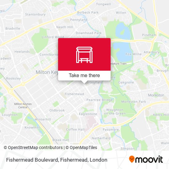 Fishermead Boulevard, Fishermead map