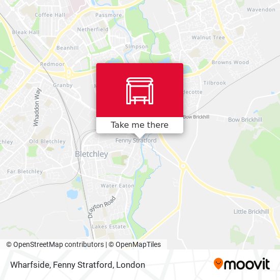 Wharfside, Fenny Stratford map