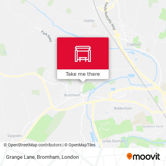 Grange Lane, Bromham map